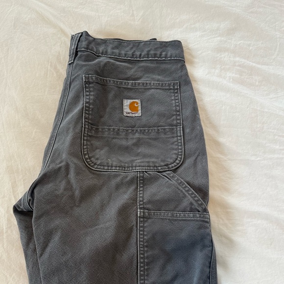 31 X 34 Carhartt Grey Work Pants - Picture 1 of 4